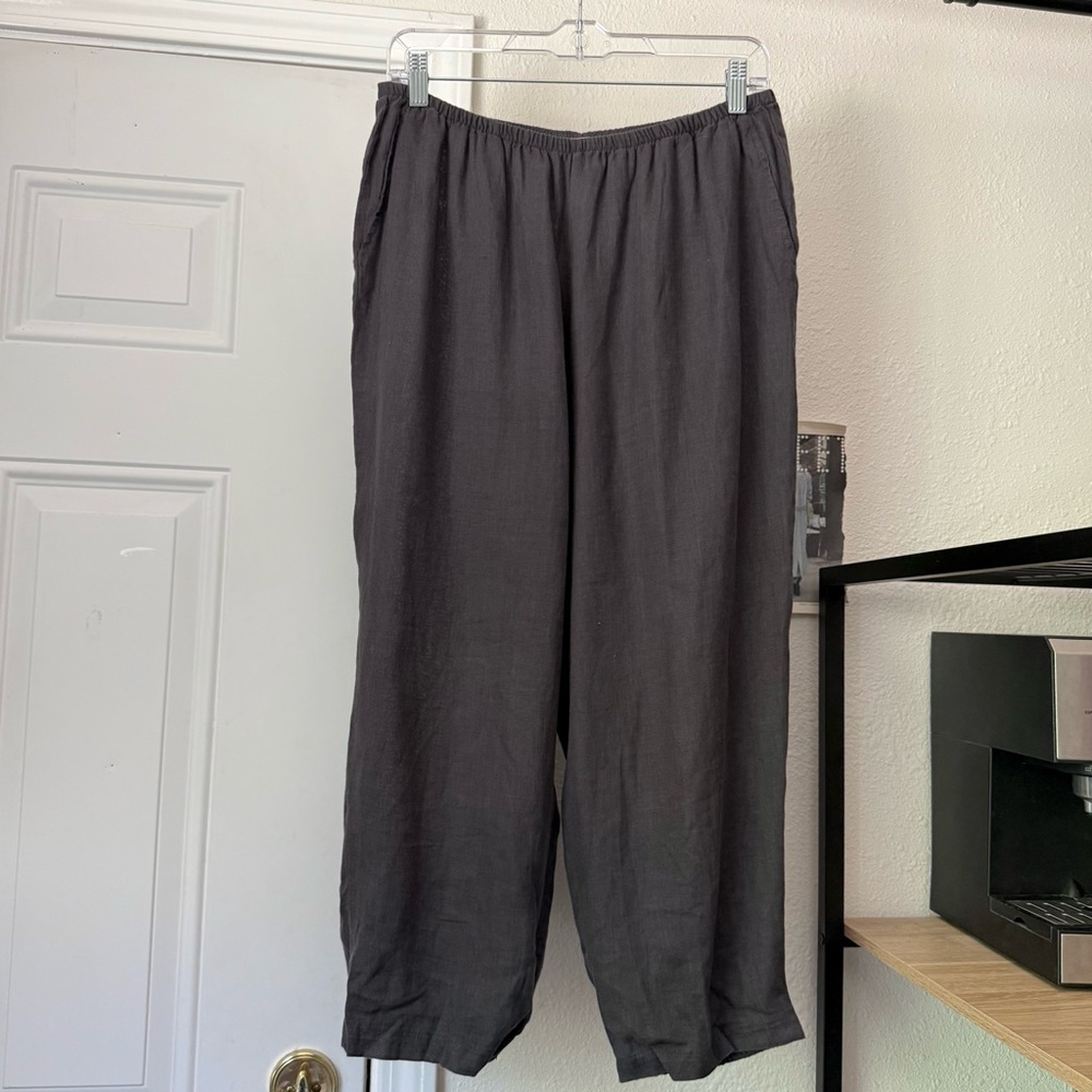 Flax Charcoal Ankle Pants